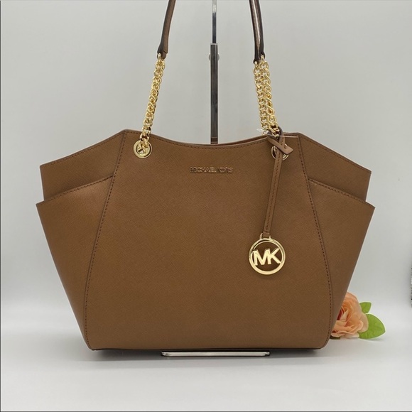 MICHAEL KORS LG CHAIN SHOULDER TOTE LUGGAGE - Picture 4 of 16